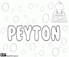 Peyton, nome di origine inglese. Peyton, variante di Payton