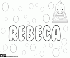 Rebeca, nome di origine ebraica. Nome di un personaggio biblico. Rebeca, variante di Rebecca