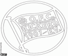 Distintivo del Kickers Offenbach, squadra di calcio tedesca dalla città di Offenbach am Main, Hessen