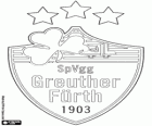 Distintivo di SpVgg Greuther Fürth, club sportivo da città bavarese di Fürth