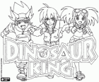 Logo di Dinosaur King con Max, Rex e Zoe