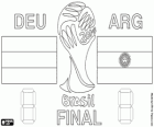 Germania vs Argentina. Finale della Coppa del Mondo FIFA Brasile 2014. Stadio Maracanã, Rio de Janeiro, il 13 luglio 2014