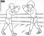 Rompicapo di sport di combattimento. Puzzle di un combattimento di pugilato
