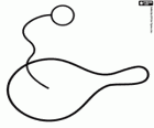Un gioco individuale che consiste di colpire una palla attaccata con stringa elastica per una piccola racchetta