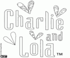 Il logo originale di Charlie e Lola in inglese, Charlie and Lola