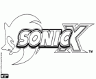Logo di Sonic X, una serie anime per la TV basato sul video giochi dei Sonic The Hedgehog