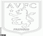 Emblema dell'Aston Villa Football Club. Football club di Birmingham, conosciuti come i cattivi, The Villans