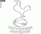 Distintivo del Tottenham Hotspur FC. Squadra di calcio da Tottenham con il soprannome di Spurs