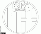 Distintivo di Bologna FC 1909. Squadra di calcio da Bologna, capoluogo dell'Emilia-Romagna