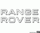 Logo della Range Rover, auto SUV di lusso del Regno Unito