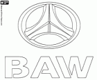 Logo di BAW, Beijing Automobile Works. Costruttore di veicoli in Cina