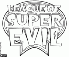 Logo originale della League of Super Evil in inglese