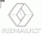 Logo della Renault. Marca di automobili francese