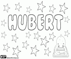 Hubert, nome di origine germanica, deriva da Hugubert