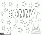 Ronny, nome con origini diverse e possibili. È anche il diminutivo di altri nomi come Ronald. Variante di Ronnie