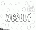 Weslly, nome di origine sconosciuta. Sembra essere una variante di Wesley