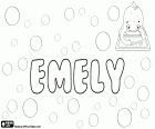 Emely, nome inglese per ragazza. Variante di Emily