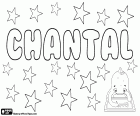 Chantal, femmina, nome di origine francese. Deriva dall'occitano Cantal, il suo significato è pietra. Anche connesso con la parola francese Chant che significa canzone