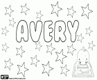 Avery, nome per ragazza e ragazzo. Nome originato dal stesso cognome inglese, Avery