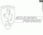 Emblema della squadra corse italiane Ferrari di Formula 1