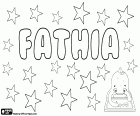 Fathia, variante di Fadia. Fathia, nome arabo per ragazza