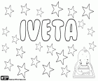 Iveta, nome per ragazza. Iveta, diminutivo di Iva, variante di Ivette