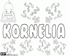 Kornelia, variante di Cornelia. Nome di origine latina, derivato da Cornelius. Kornelia, nome in tedesco, polacco, slovacco e ungherese