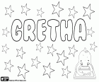 Gretha, nome per ragazza. Gretha, variante di Grethe e Greta