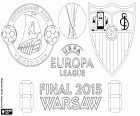 Dnipro Dnipropetrovsk vs Sevilla. Finale della Europa League 2014-2015 allo stadio nazionale di Polonia, Stadion Narodowy, Varsavia, 27 maggio 2015