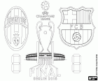 Juventus vs Barcellona. Finale di UEFA Champions League 2014-2015. Olympiastadion, Stadio Olimpico di Berlino, 6 giugno 2015