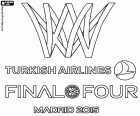 Logo della Finale quattro Madrid 2015 Eurolega di Pallacanestro