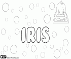 Iris, nome per ragazza, dea dell'Olimpo, la Messaggera nella mitologia greca. Iris, nome di origine greca in molte lingue