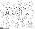 Marta, variante di Martha, nome di tradizione biblica. Marta, nome in molte lingue