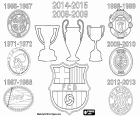 FC Barcellona è stata la prima squadra europea per ottenere una seconda volta gli Corona tripla, i tre titoli più importanti della stagione, campionato lega, Coppa e Champions League, nella stagione 2008-2009 e il 2014-2015. Altre sei squadre europee hanno raggiunto i tre titoli principali in una sola stagione: Celtic Glasgow nel 1966-1967, Ajax Amsterdam nel 1971-1972, PSV Eindhoven nel 1987-1988, Manchester United nel 1998-1999, l'Inter nel 2009-2010 e Bayern Monaco nel 2012-2013