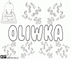 Oliwka, nome per ragazza, diminutiva di Oliwia