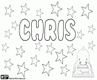 Chris, forma abbreviata di nomi inglesi per ragazzi come Christopher e Christian. Chris è anche usato come abbreviazione dei nomi femminili Christina e Christine