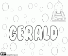 Gerald, nome maschile di origine germanica, derivato da Gairowald. Nome usato in inglese e in tedesco. Viene anche usato in francese scritto come Gérald
