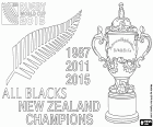La squadra nazionale neozelandese di rugby, i All Blacks sono i campioni della Coppa del mondo di rugby 2015 ripetendo il titolo del 2011. Nuova Zelanda ha giocato la finale contro l'Australia e il risultato è stato il 34-17. Il giocatore Dan Carter è stato scelto l'uomo della partita nella sua ultima partecipazione con i All Blacks. La nuova Zelanda è il primo tre volte campione della Coppa del mondo di Rugby, Web Ellis Cup: 1987, 2011 e il 2015