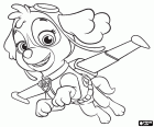 Skye, la Cockapoo femmina di Paw Patrol. Skye ama volare ed è responsabile per il soccorso aereo