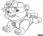 Il responsabile della costruzione del cane è un bulldog denominato Rubble. PAW Patrol