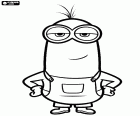 Il leader di minions è Kevin, il minion più coraggiosi. Kevin è chi organizza la spedizione