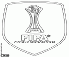 L'emblema sulla maglietta del vincitore, club o squadra nazionale. Emblema per il campione del mondo di FIFA fino alla prossima edizione del Campionato del mondo. FIFA World Champions