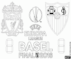 Liverpool vs Sevilla. La finale di Europa League 2015-2016 nello stadio St. Jakob Park di Basilea, Svizzera, 18 maggio 2016