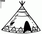Tipi, la tipica tenda conica degli indiani d'America