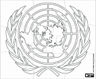 Rompicapo con il logo dell'Organizzazione delle Nazioni Unite, la ONU
