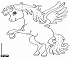 Un pegaso, un cavallo alato, un animale fantastico