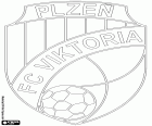 Logo del FC Viktoria Plzeň, squadra di calcio della città di Pilsen, Repubblica Ceca