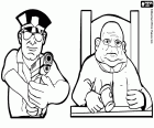 Un agente di polizia e un giudice, due rappresentanti di giustizia