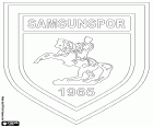 Logo del Samsunspor Kulübü Derneği, squadra di calcio di Samsun, città con un grande porto del Mar Nero, capoluogo dell'omonima provincia di Samsun sulla costa nord della Turchia
