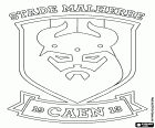Logo di Stade Malherbe Caen, squadra di calcio di Caen, città del nord-ovest della Francia, capoluogo del dipartimento di Calvados in Normandia